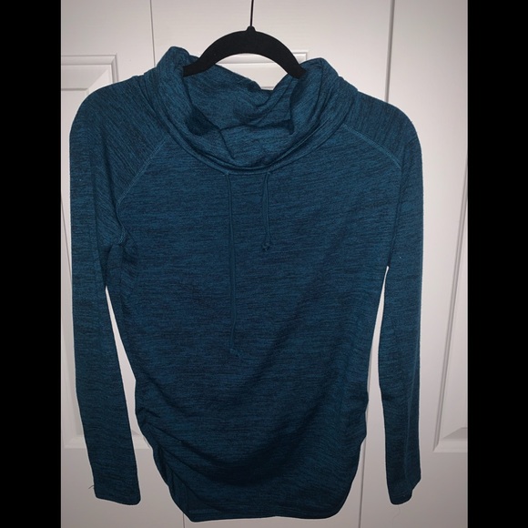 Cowl neck blue sweater - Picture 3 of 7
